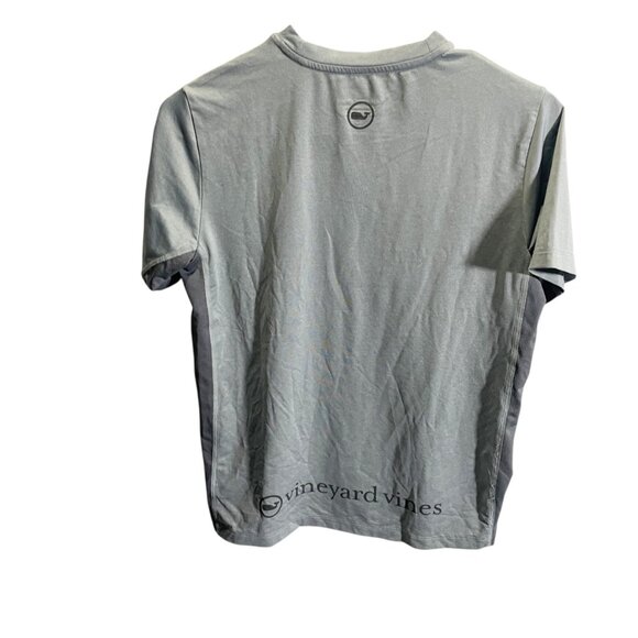Vineyard Vines Boys M Performance Short Sleeve T-Shirt Gray - Picture 2 of 5